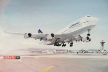 Munich Artists Michaela Wuehr - 747-400 LAX = 4000 Euro - 150cm x 100cm